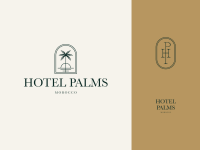 The hotel palms