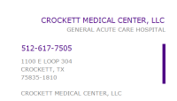 Crockett medical center, llc