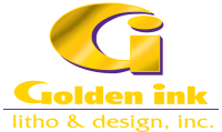 Golden ink litho & design