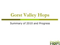 Gorst valley hops
