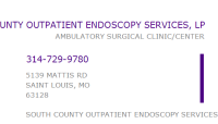 South county outpatient endoscopy services, l.p.