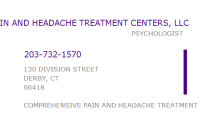 Comprehensive pain & headache treatment center llc