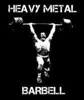 Heavy metal barbell