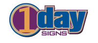 One day sign