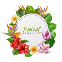 Tiki plumeria and tropicals