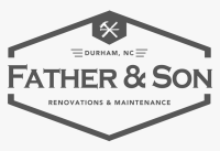 Father and son building and remodeling