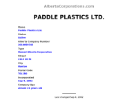 Paddle plastics ltd