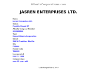 Jasren enterprises ltd