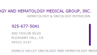 Diablo valley oncology/hematology medical group