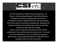 Csi etc. expositions trade shows conferences